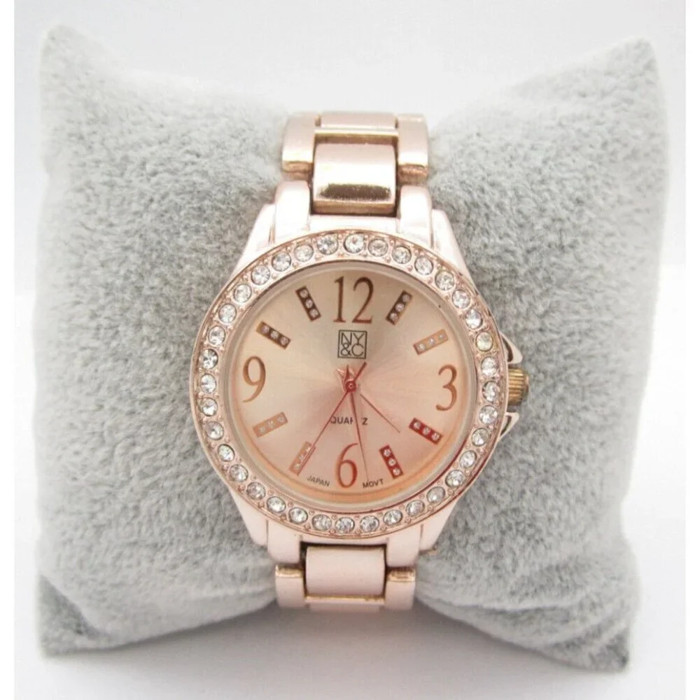 Women NY&C Quartz WR Analog 32mm Round Watch (H558) 
